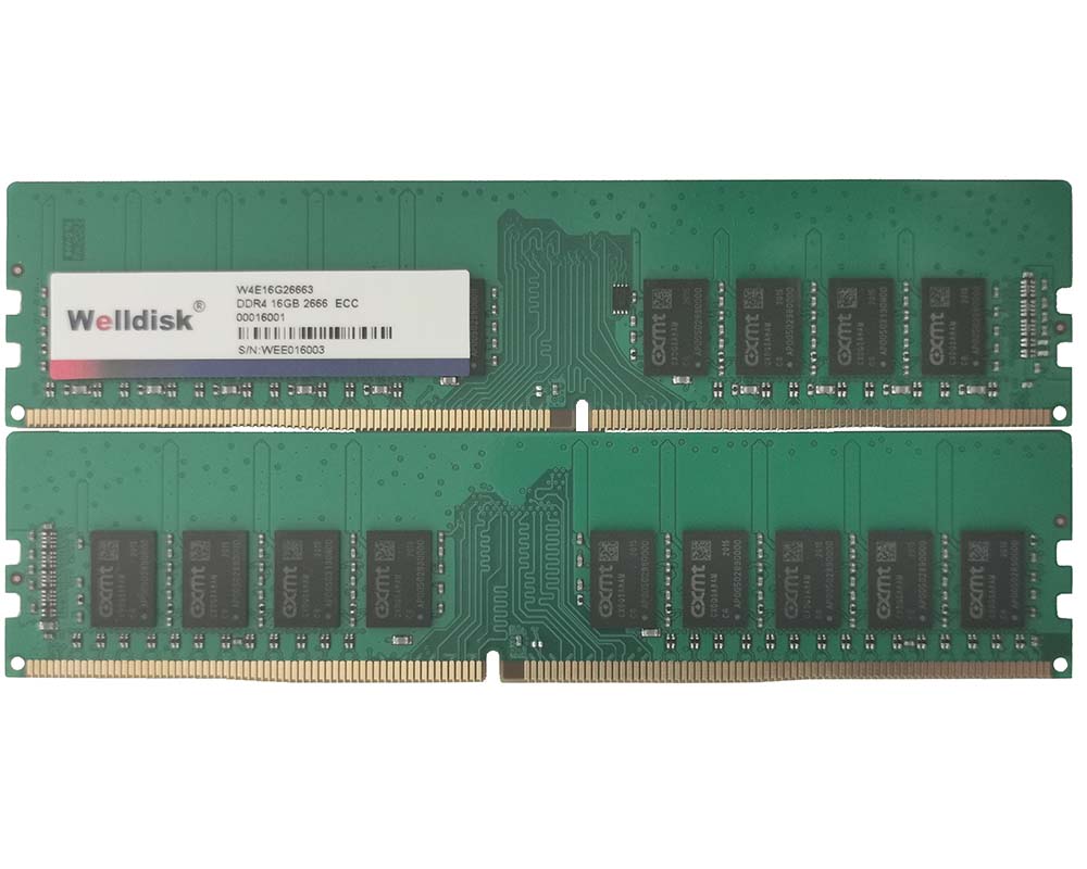 威捷科Welldisk全国首款纯国产化DDR4服务器ECC内存模组 搭配长鑫DRAM